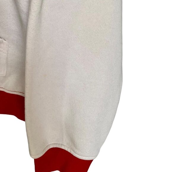 Red Oak Sportswear Mens Pullover Hoodie Sweatshirt with Pocket Red White XL - Picture 13 of 15